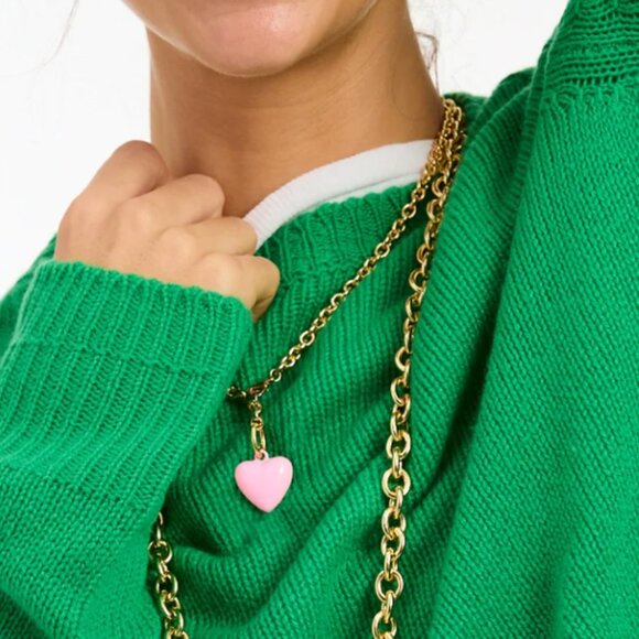 BEST Roxanne Assoulin The Mini Puffy Heart Necklace Yellow - Picture 3 of 5